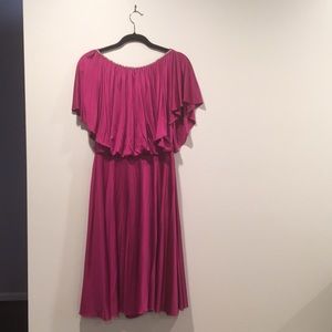 Azzarro silk dress with crystal accents
